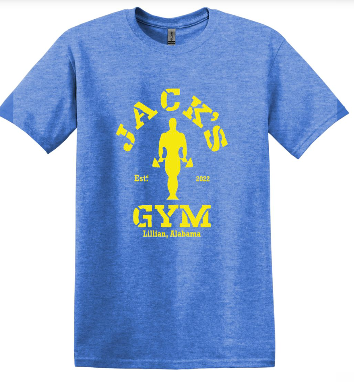 JACK'S GYM GOLD'S YELLOW LOGO