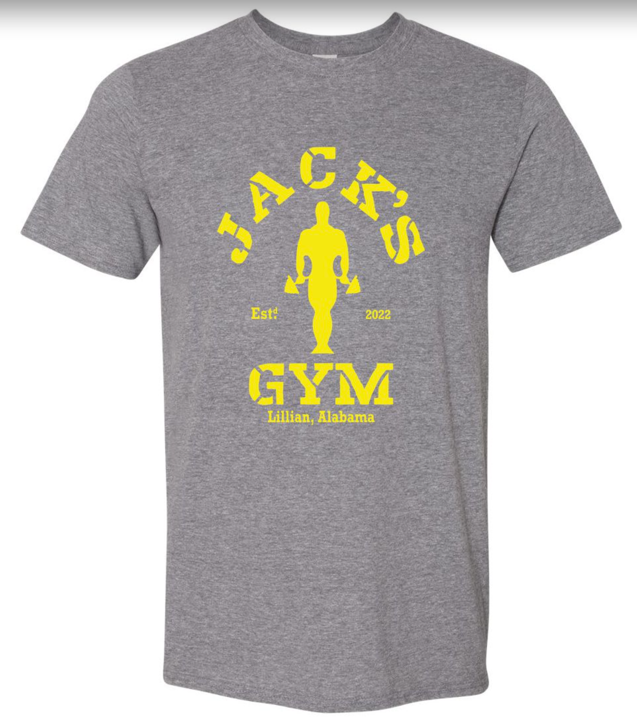 JACK'S GYM GOLD'S YELLOW LOGO