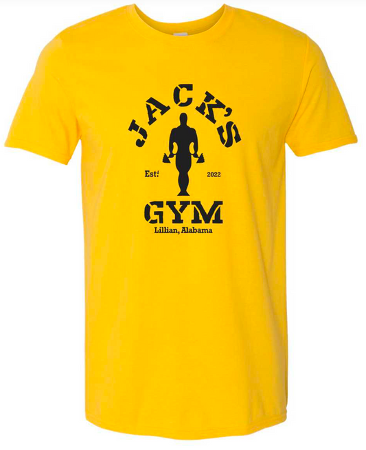 JACK'S GYM GOLD'S BLACK LOGO